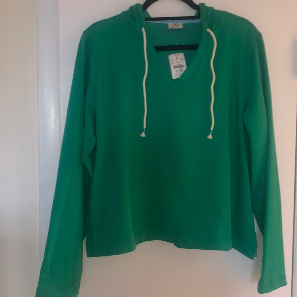J.Crew green hoodie